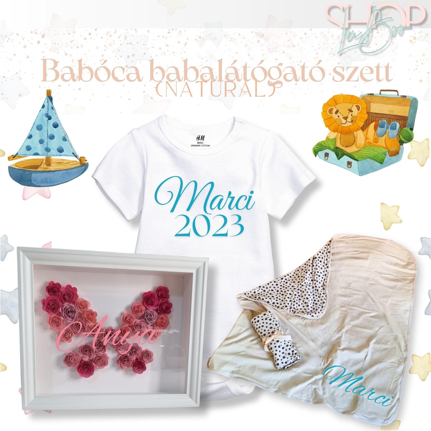 Babóca babalátógató csomag (Natural) - ShopLuBoo