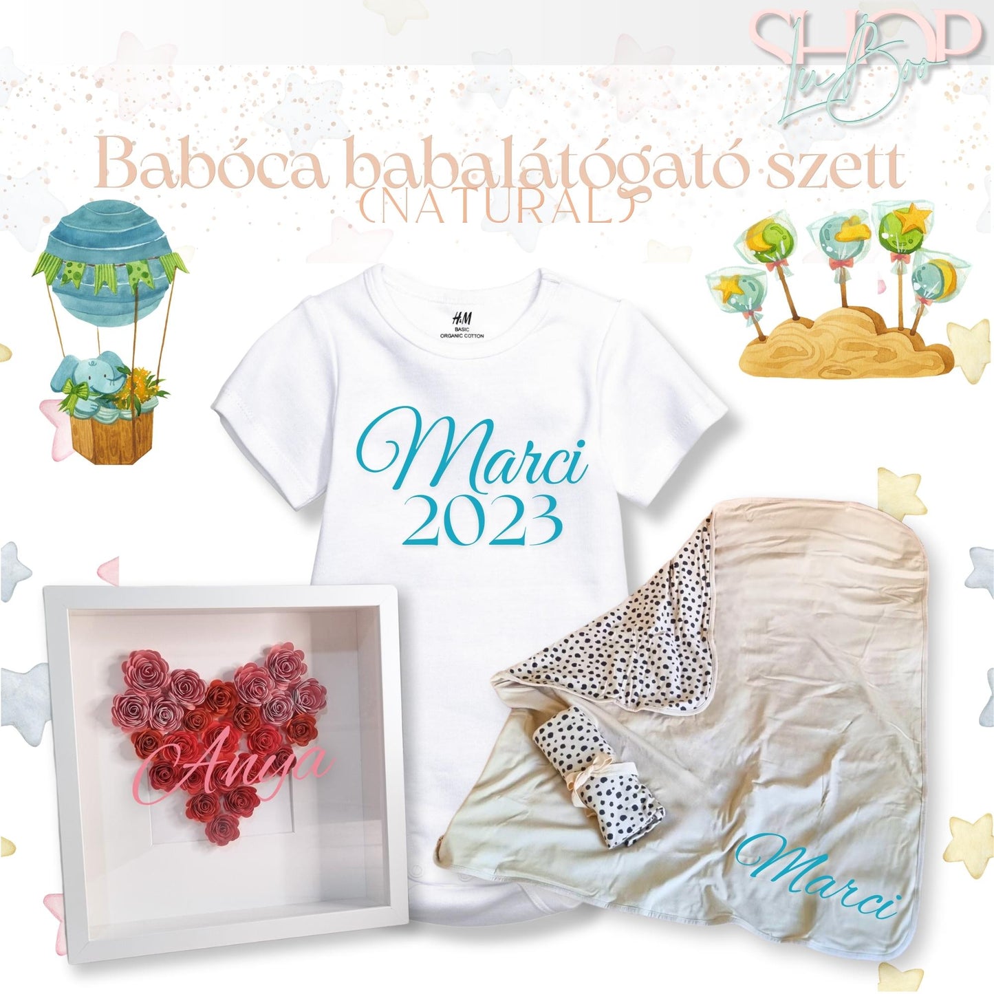 Babóca babalátógató csomag (Natural) - ShopLuBoo