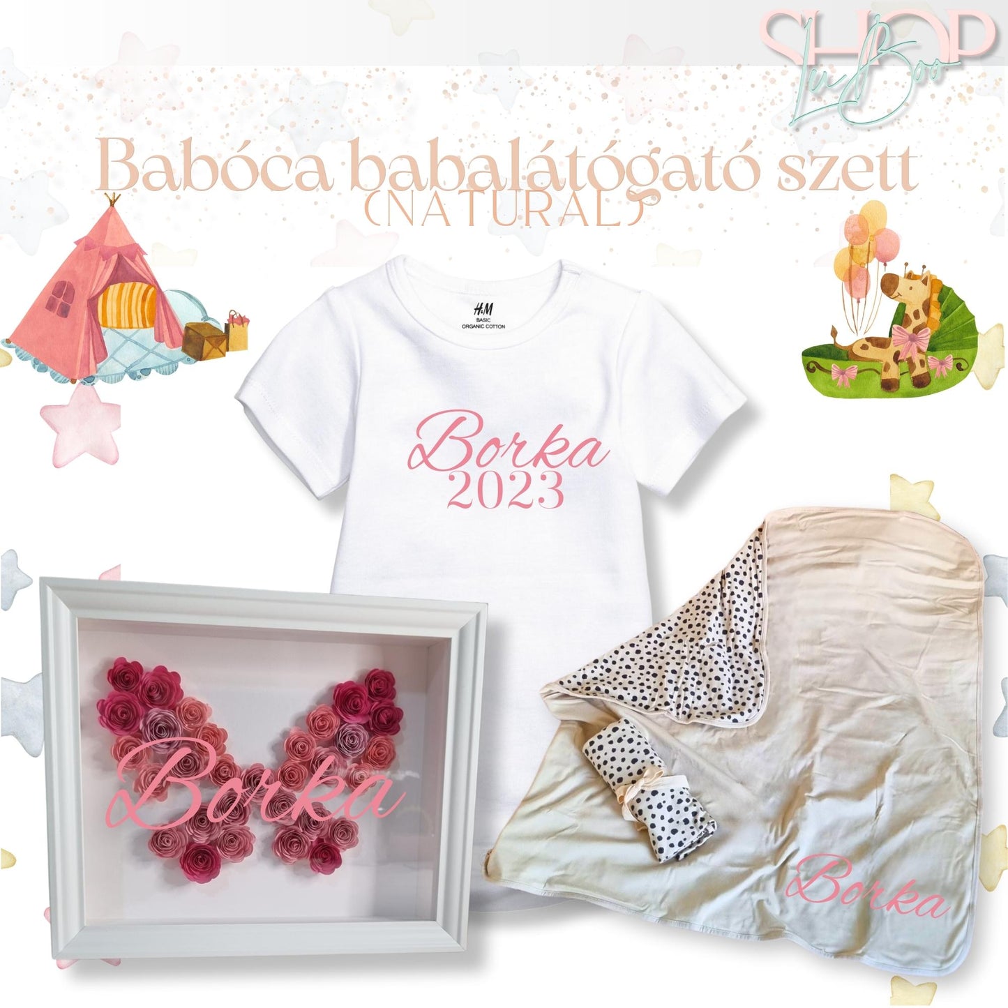 Babóca babalátógató csomag (Natural) - ShopLuBoo