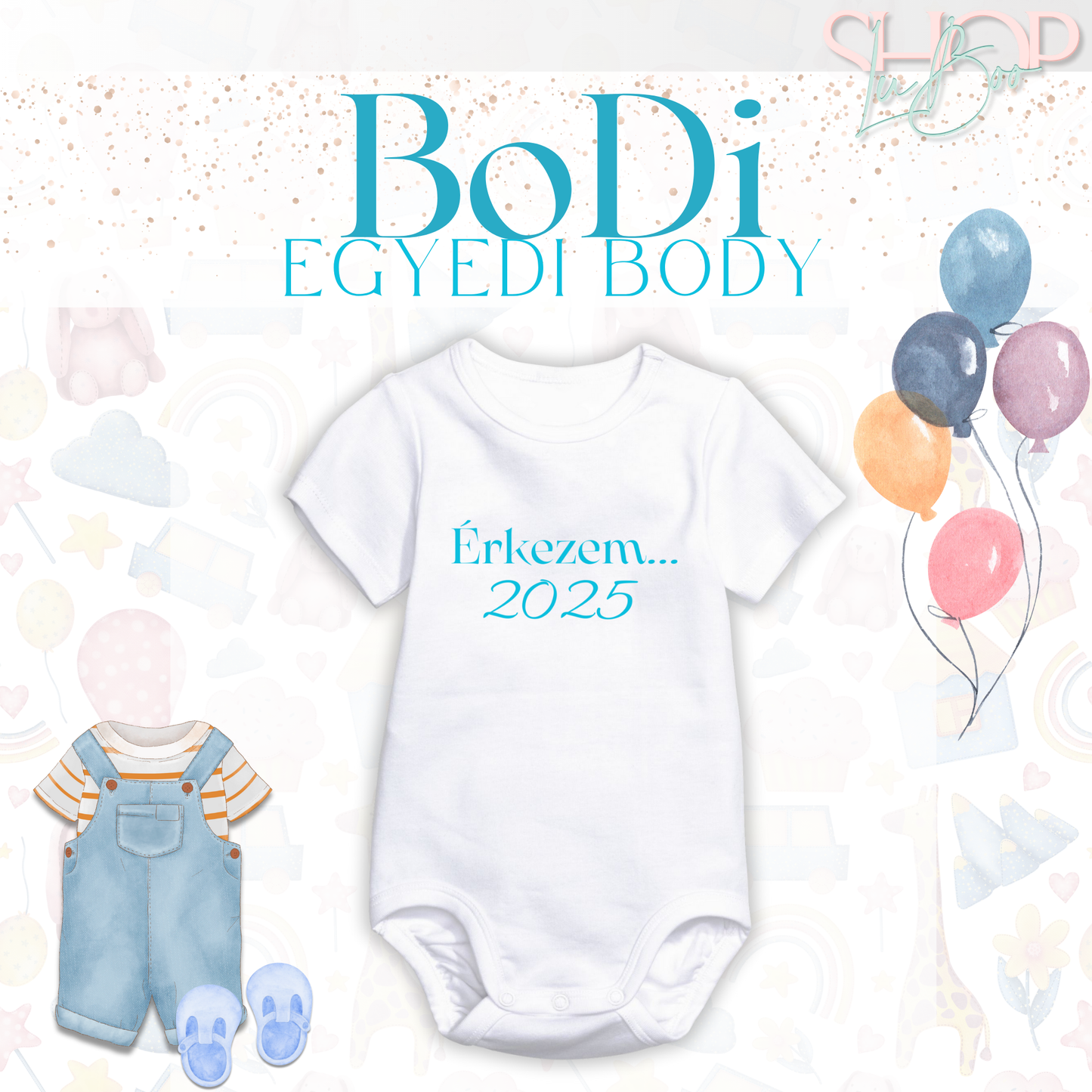 BoDi - Egyedi feliratú baba body
