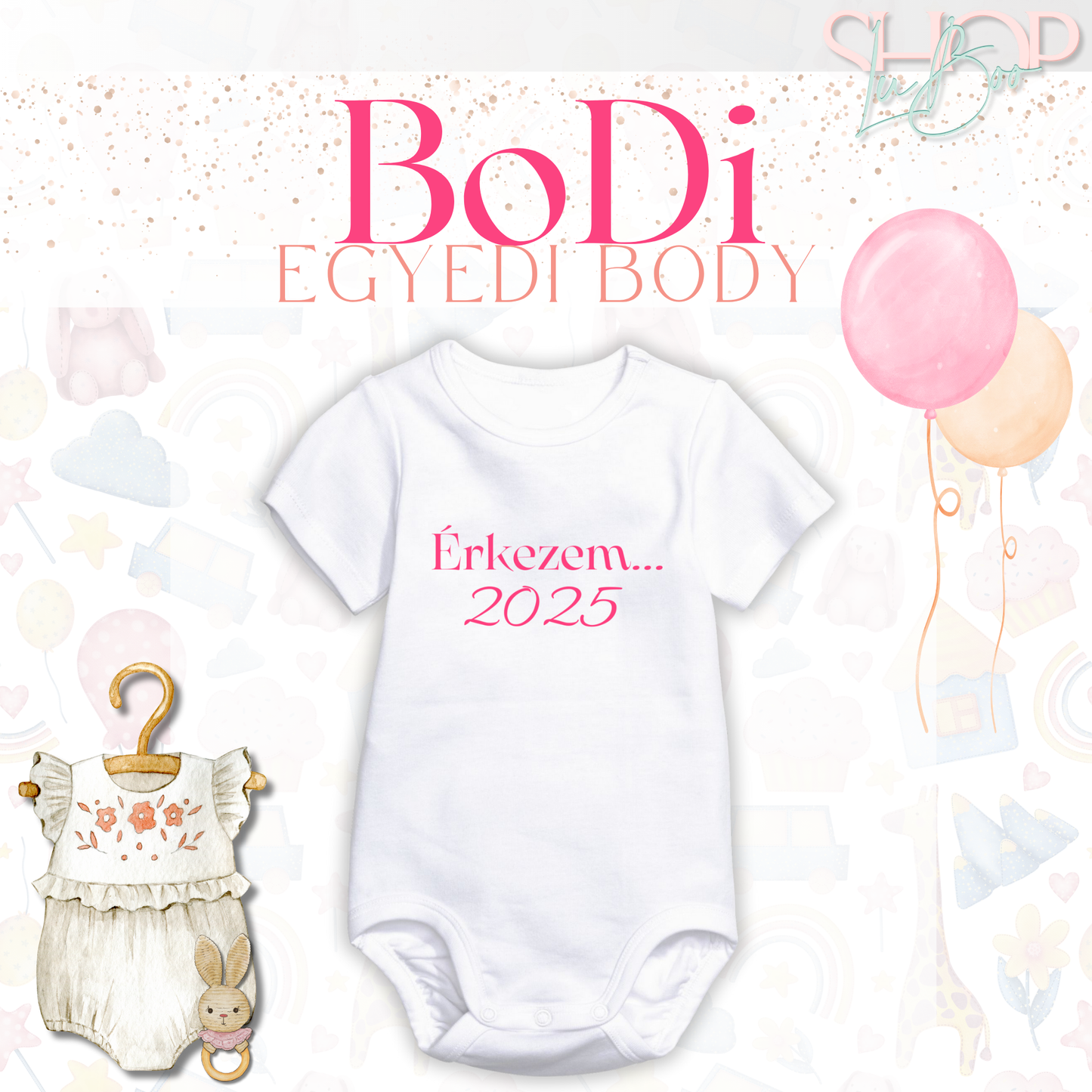 BoDi - Egyedi feliratú baba body