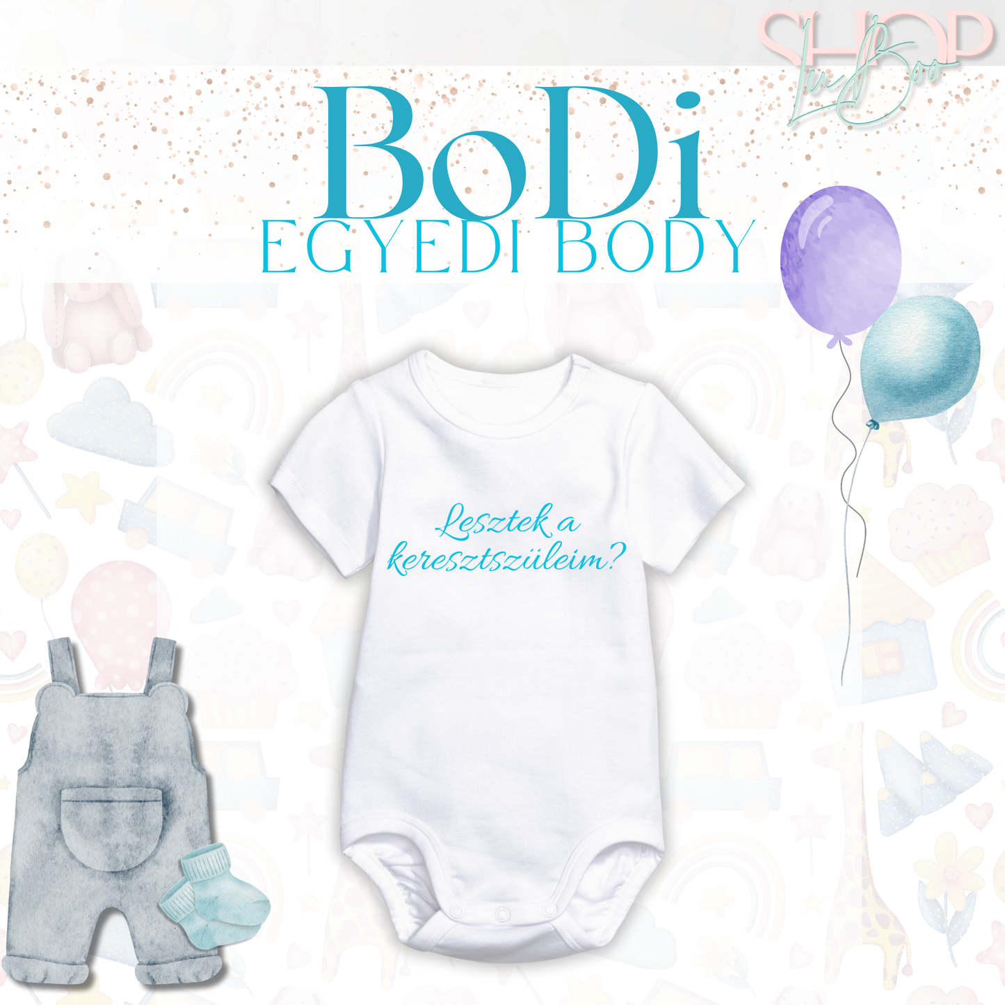 BoDi - Egyedi feliratú baba body