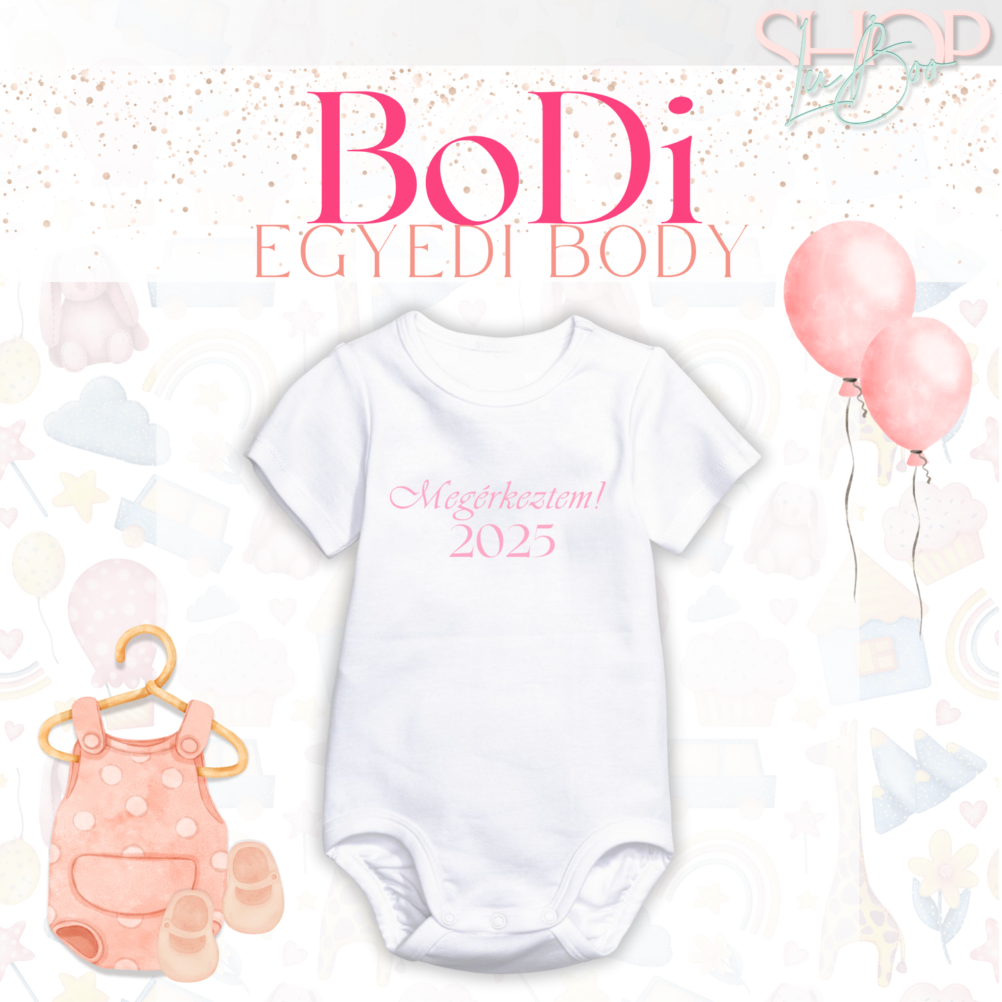 BoDi - Egyedi feliratú baba body