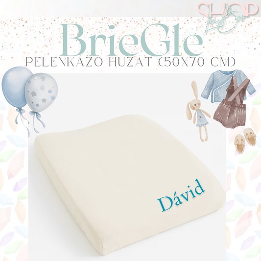 BrieGle - Névre szóló pelenkázó huzat (50x70 cm)