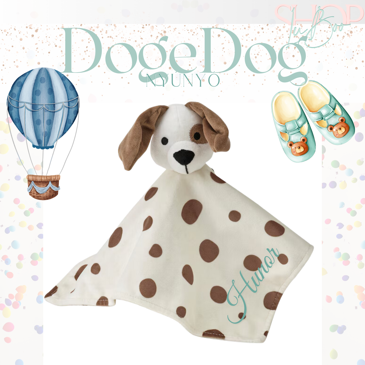 DogeDog névre szóló nyúnyó (30 cm)