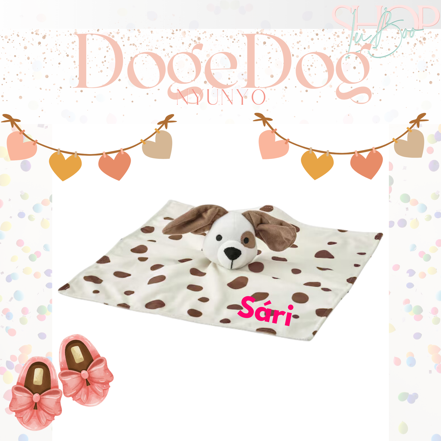 DogeDog névre szóló nyúnyó (30 cm)
