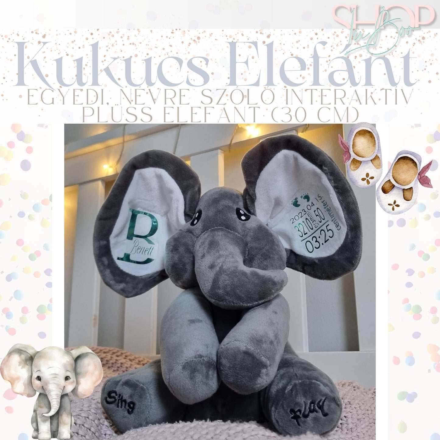 KukucsFáni – Interaktív, zenélő emlékőr plüss (30 cm)