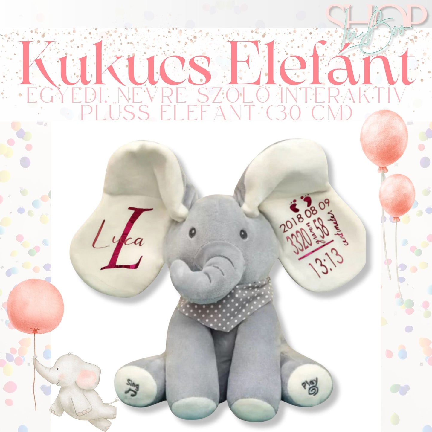 KukucsFáni – Interaktív, zenélő emlékőr plüss (30 cm)