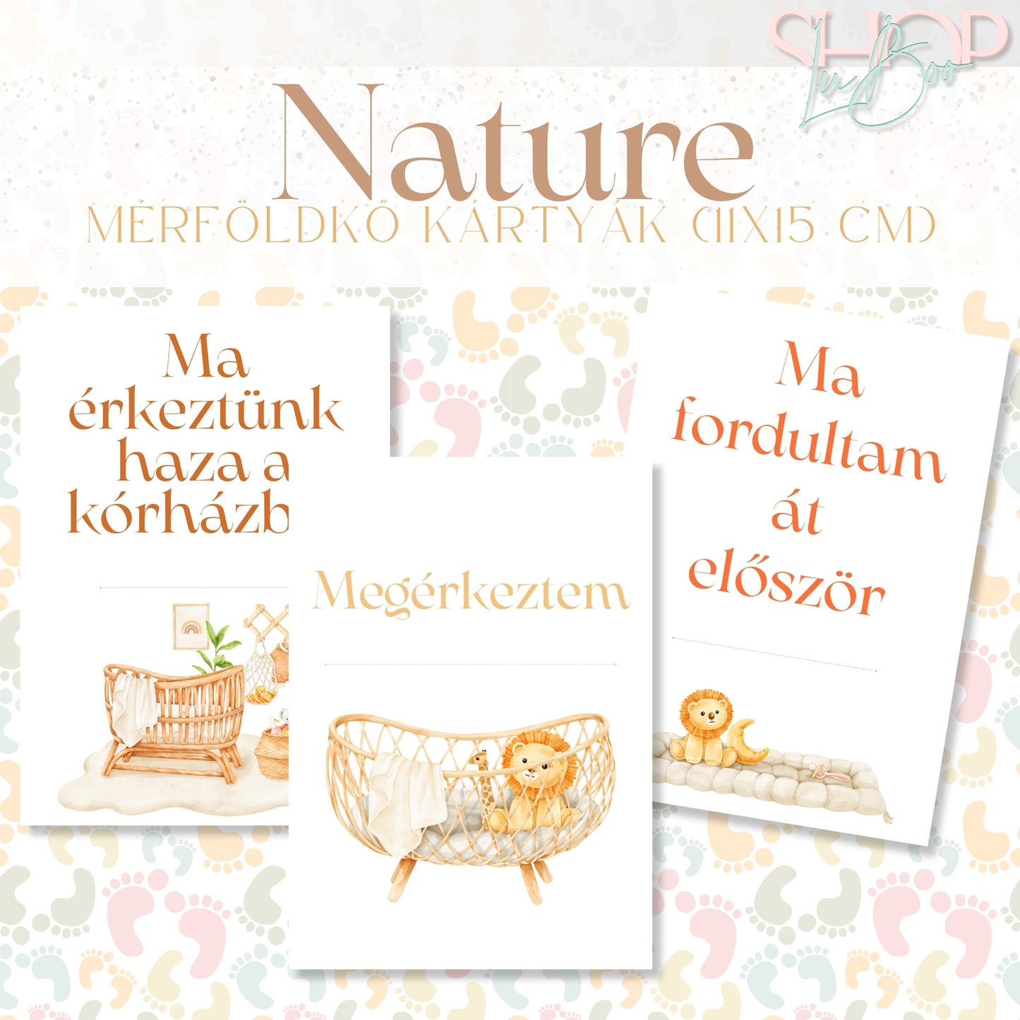 Mérföldkő kártyák - Nature (11x15 cm) - ShopLuBoo