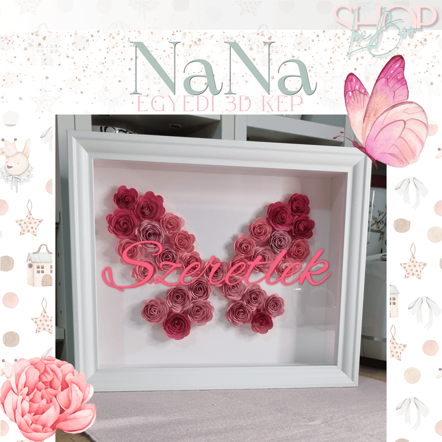 NaNa - Egyedi 3D kép (20x25 cm)