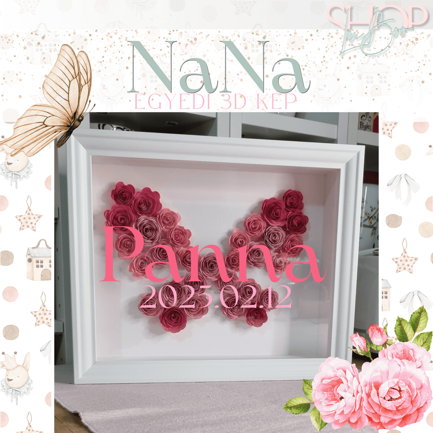 NaNa - Egyedi 3D kép (20x25 cm)