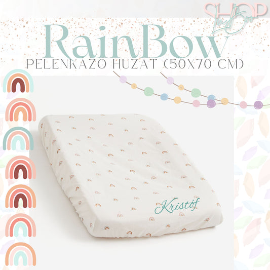 RainBow - Névre szóló pelenkázó huzat (50x70 cm)