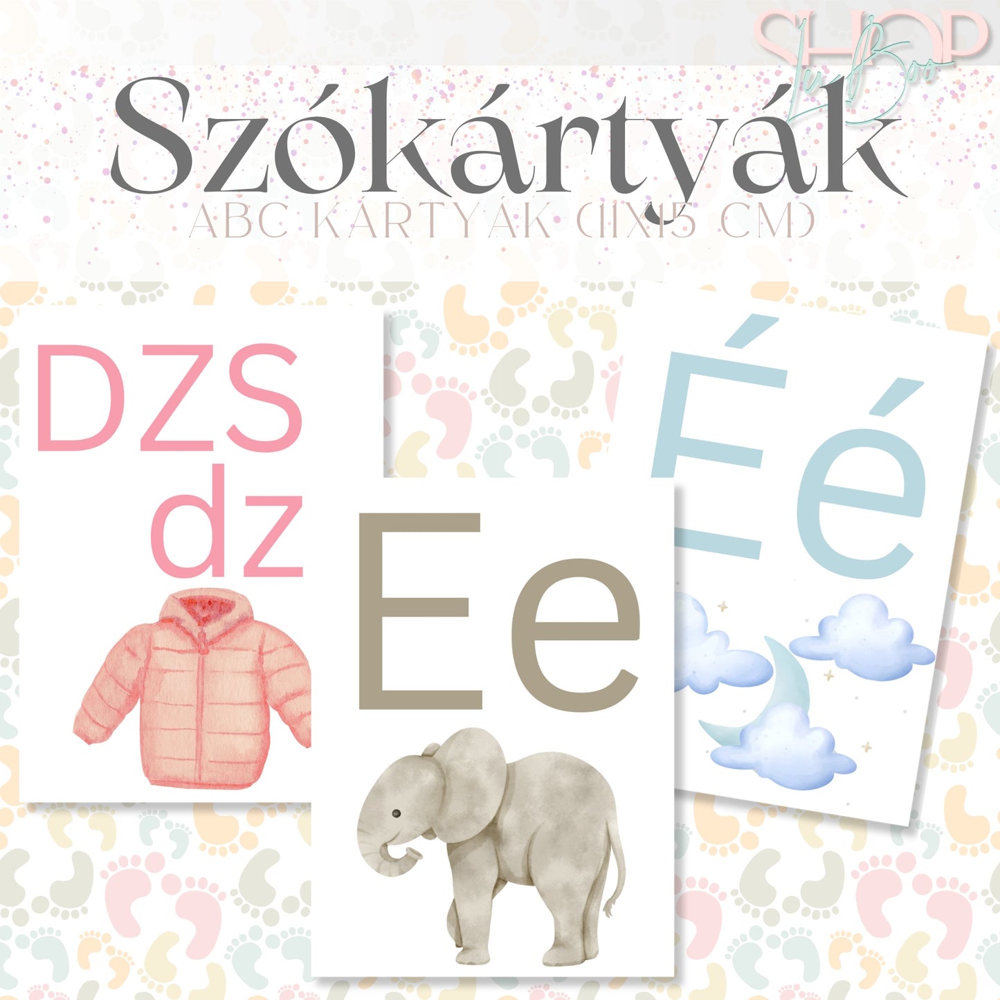 Szókártyák - Abc kártyák (11x15 cm)