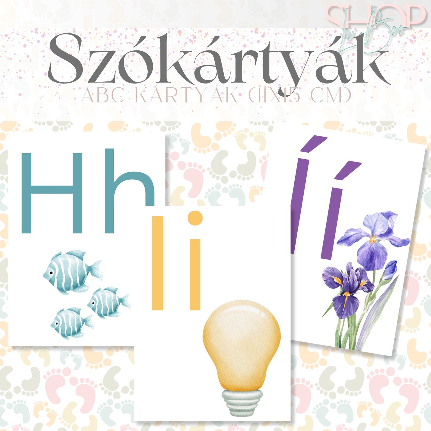 Szókártyák - Abc kártyák (11x15 cm)