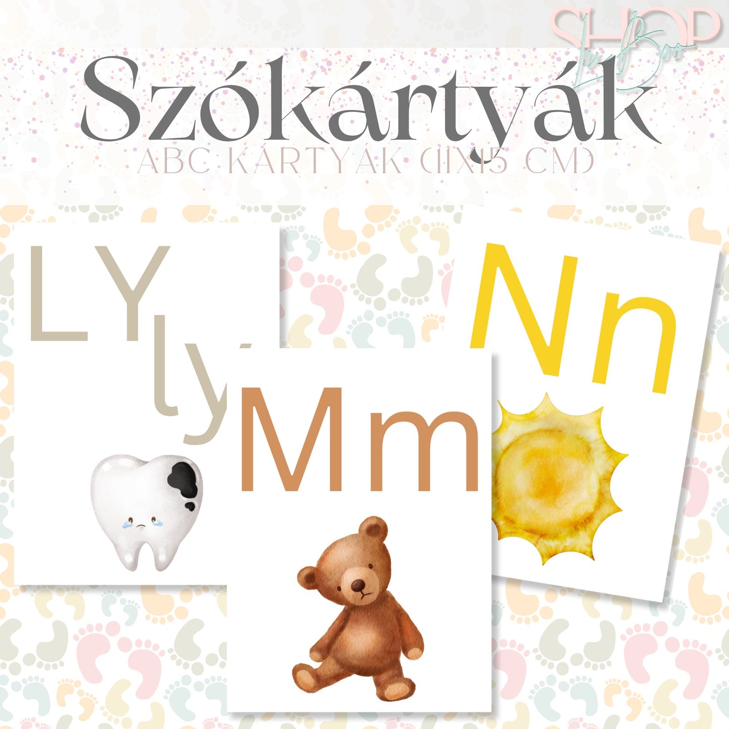 Szókártyák - Abc kártyák (11x15 cm)