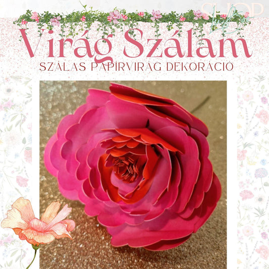 Virág Szálam - Szálas papírvirág dekoráció - ShopLuBoo