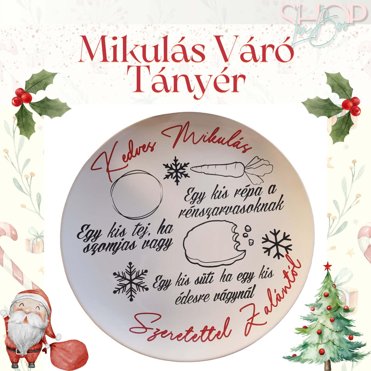 Mikulás Váró Tányér