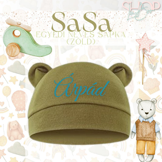 SaSa - Egyedi neves sapka (Green) - ShopLuBoo