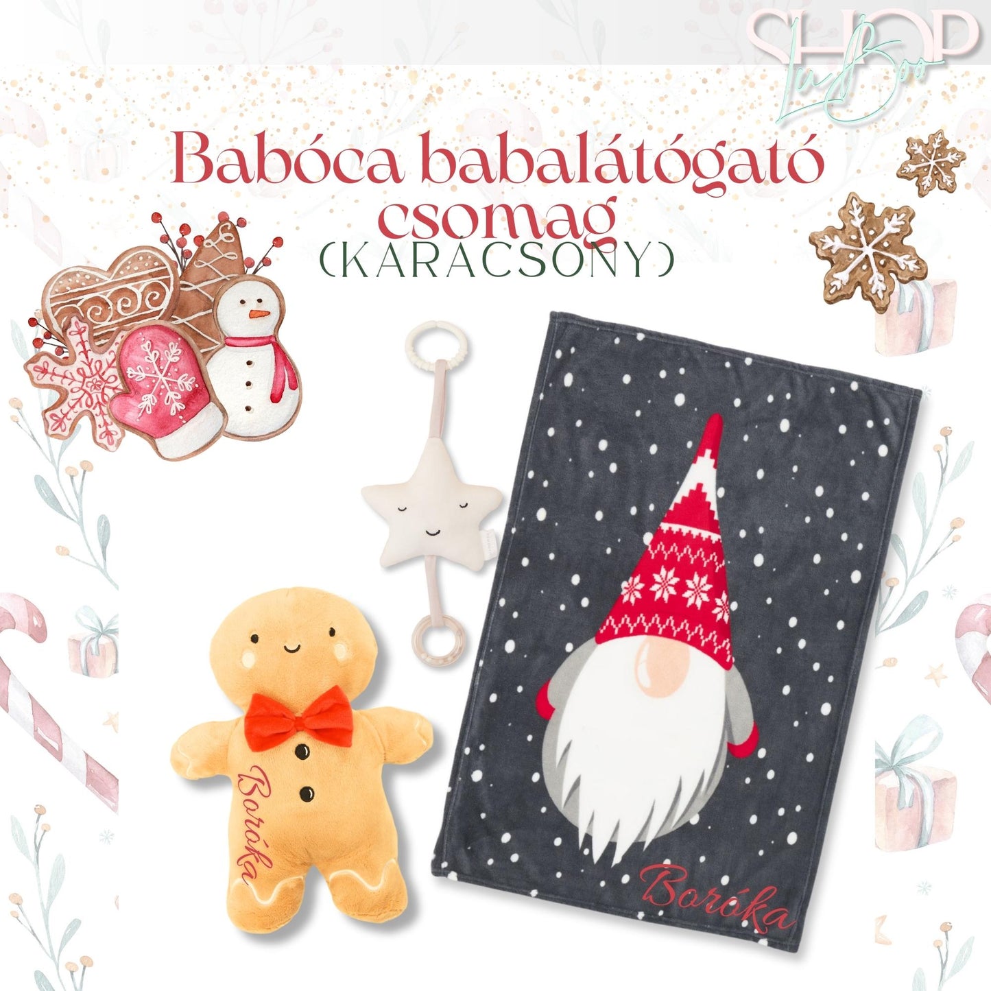 Babóca babalátógató csomag (Karácsony) - ShopLuBoo