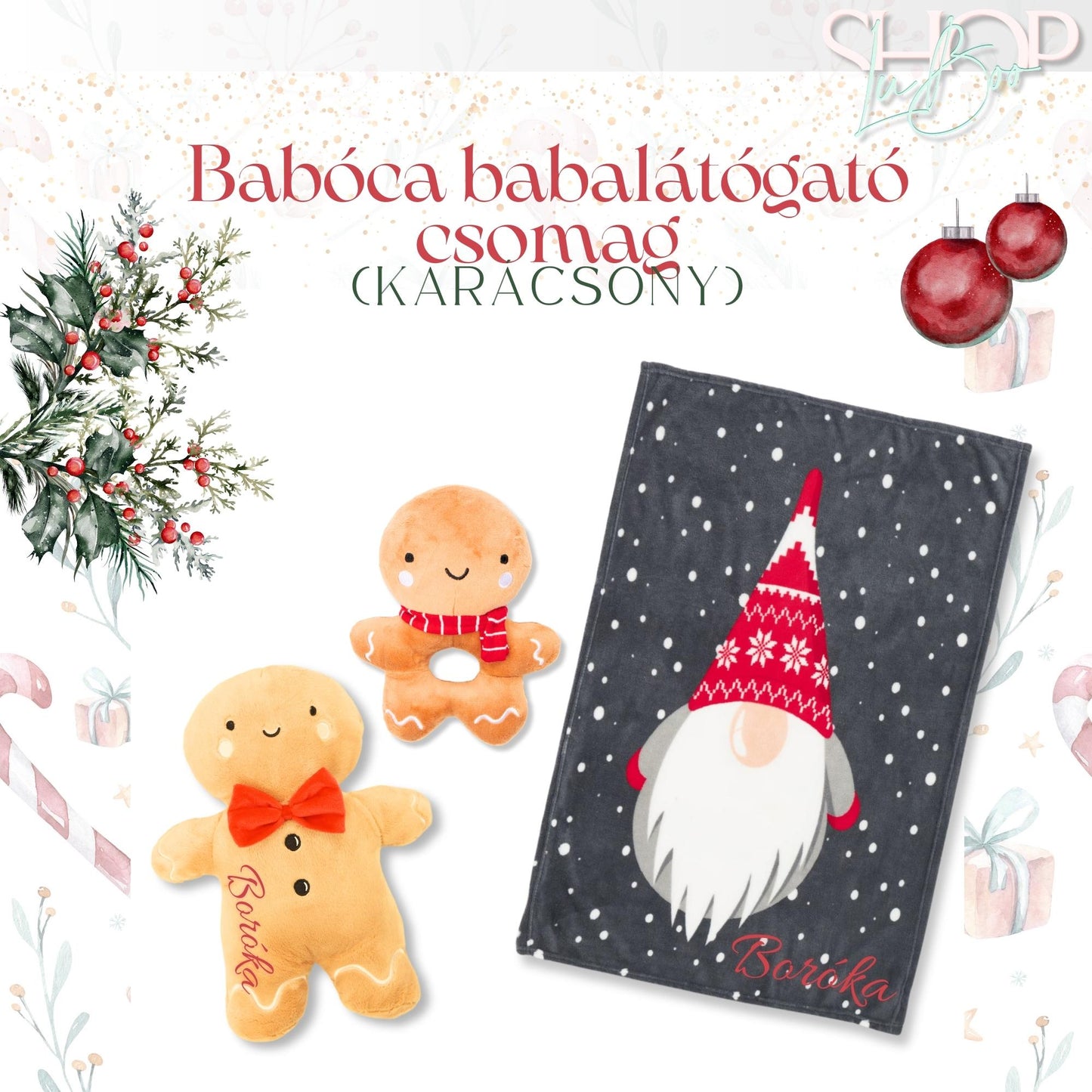 Babóca babalátógató csomag (Karácsony) - ShopLuBoo