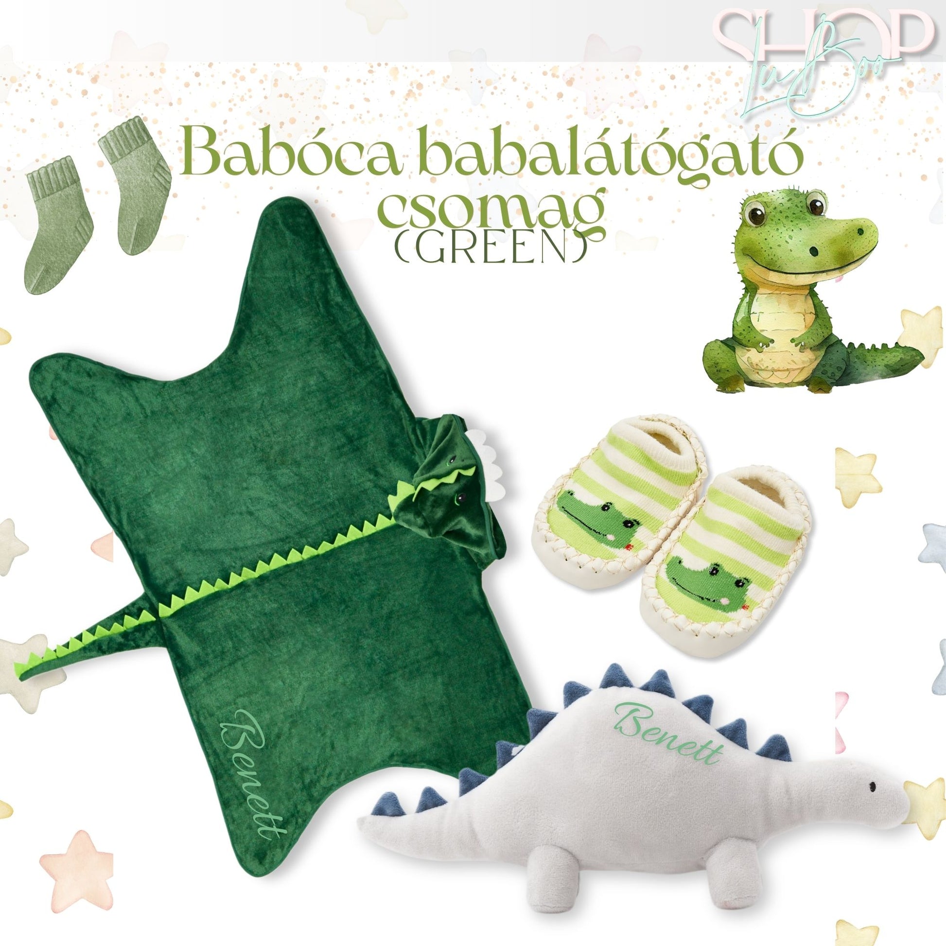 Babóca babalátógató csomag (Green) - ShopLuBoo