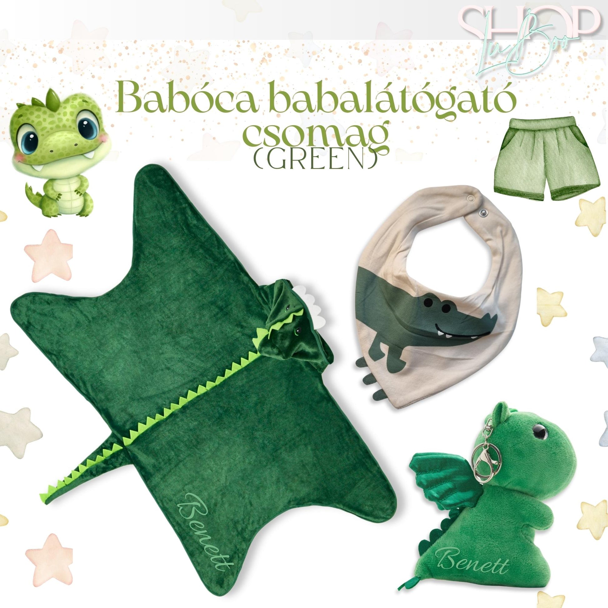 Babóca babalátógató csomag (Green) - ShopLuBoo