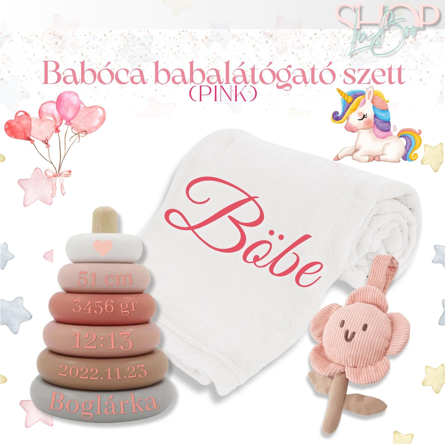 Babóca babalátógató csomag (Pink) - ShopLuBoo