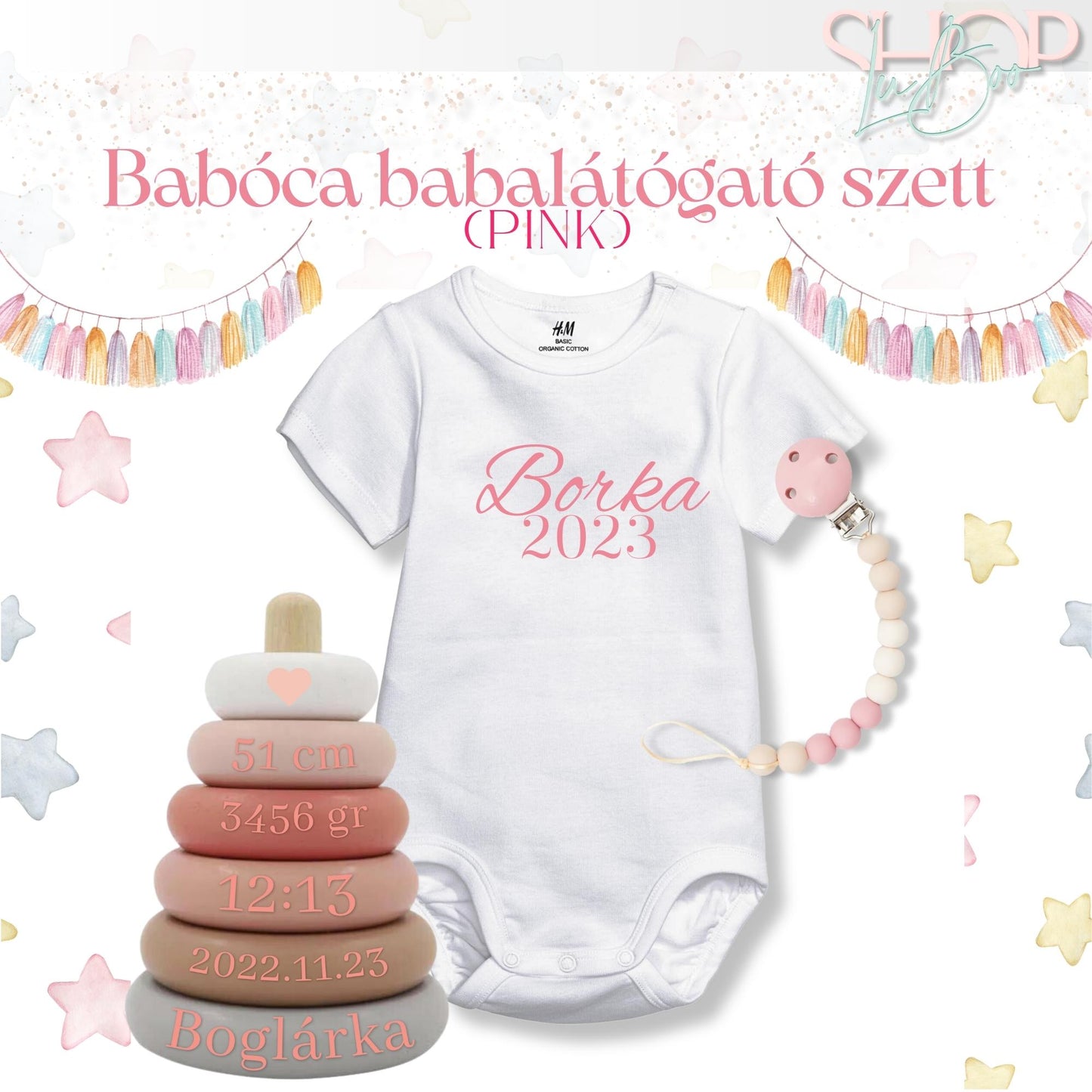 Babóca babalátógató csomag (Pink) - ShopLuBoo