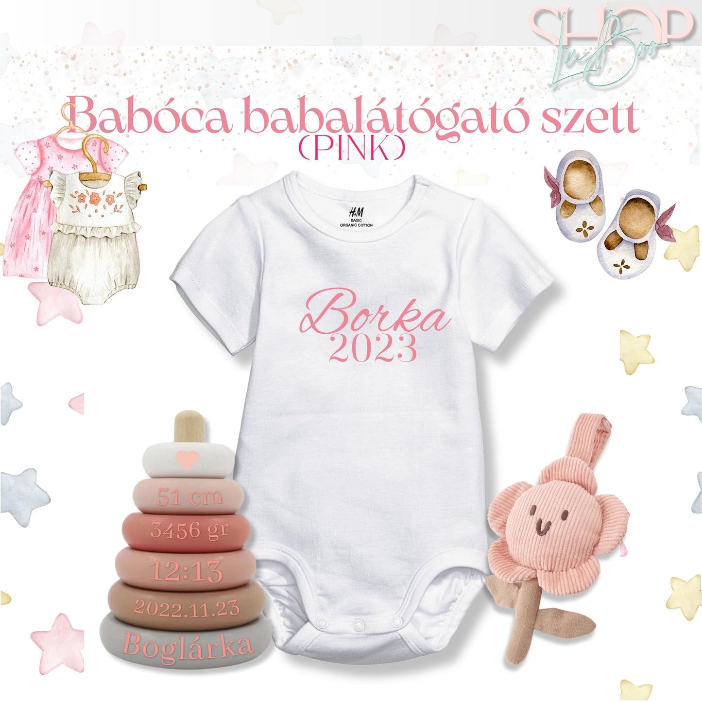 Babóca babalátógató csomag (Pink) - ShopLuBoo