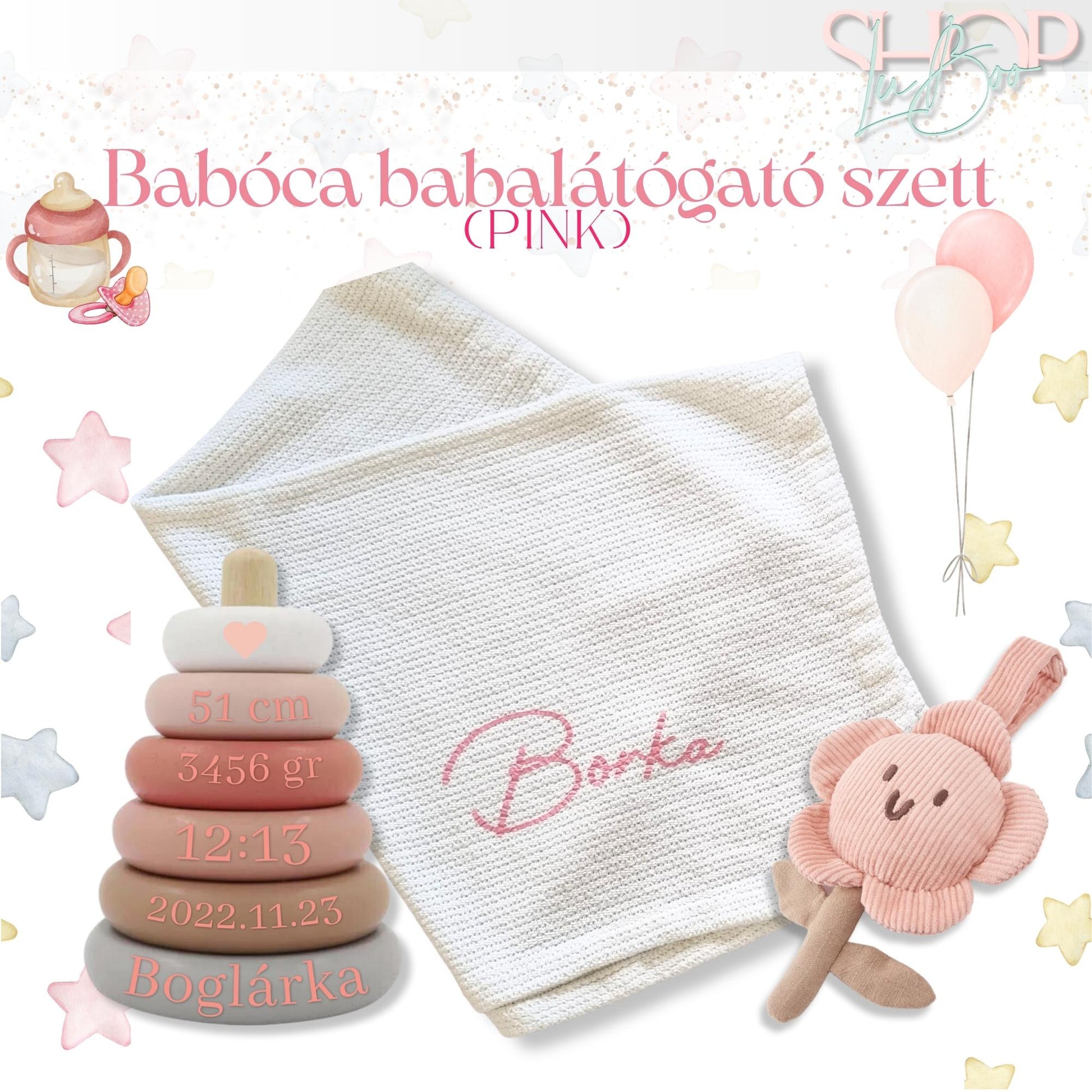 Babóca babalátógató csomag (Pink) - ShopLuBoo