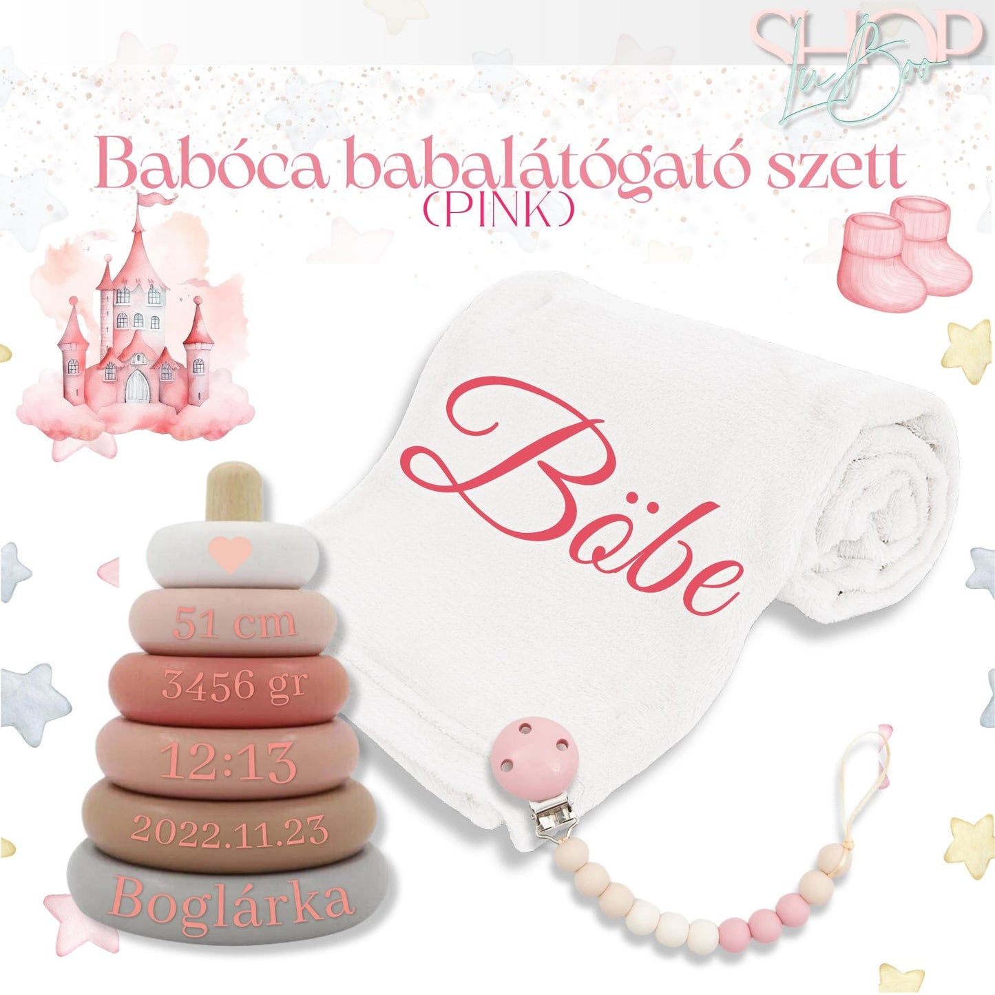 Babóca babalátógató csomag (Pink) - ShopLuBoo