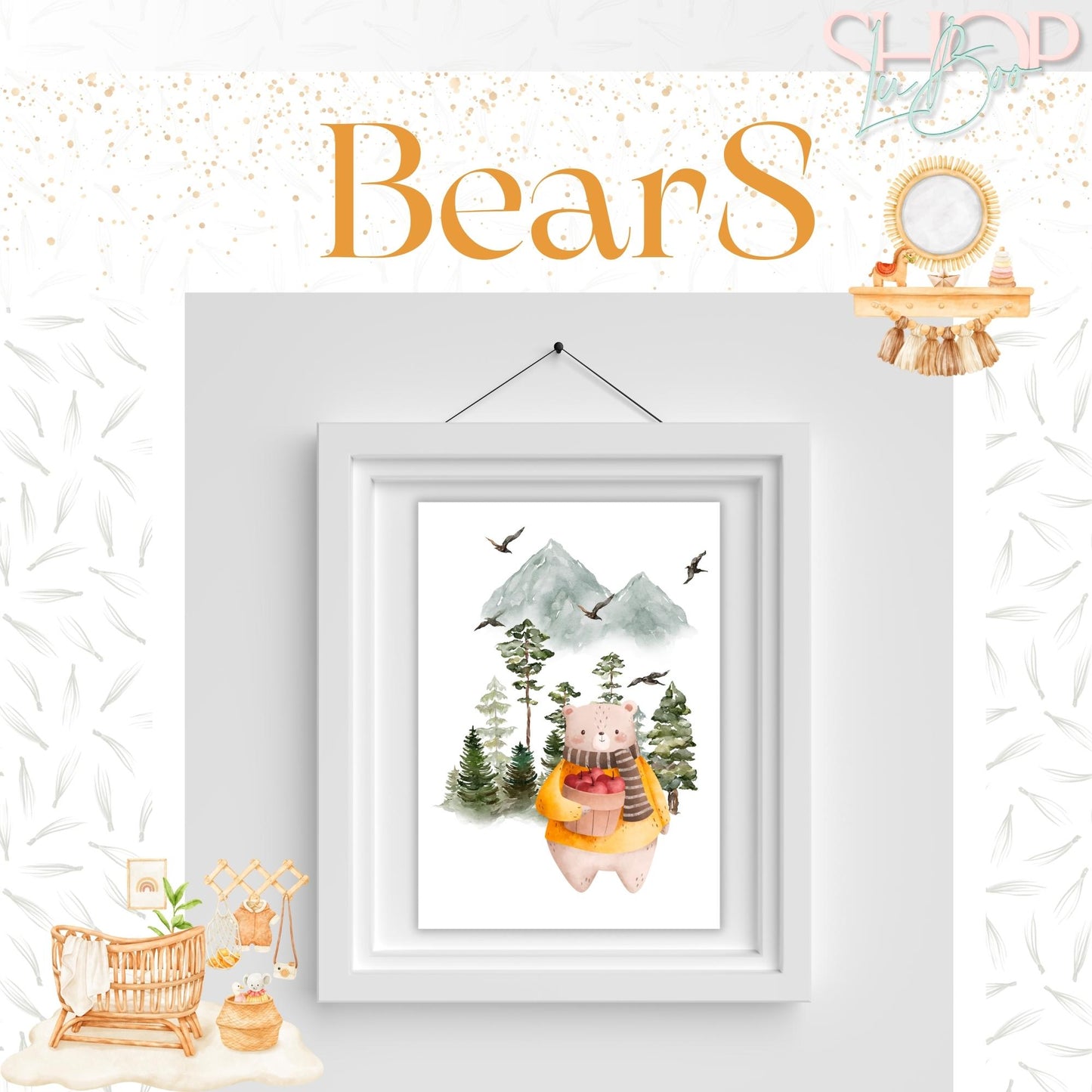 BearS - egyedi kép ( 3 db-os) - ShopLuBoo