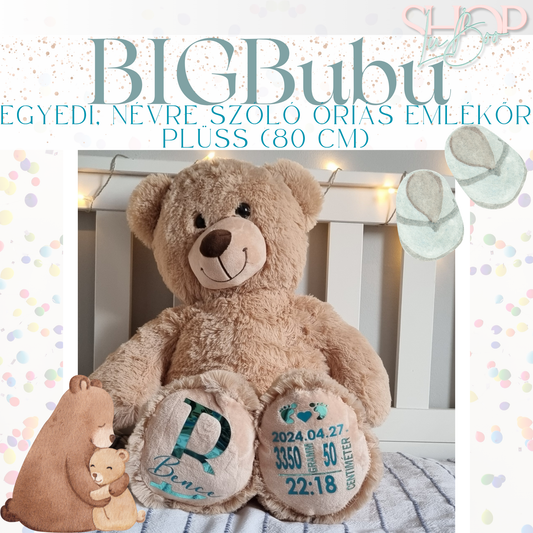 BIGBubu - Óriás plüss emlékőr maci (80 cm)
