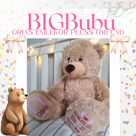 BIGBubu - Óriás plüss emlékőr maci (80 cm)