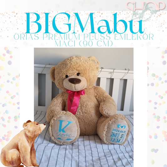 BIGMaBu - Óriás prémium plüss emlékőr maci (110 cm)