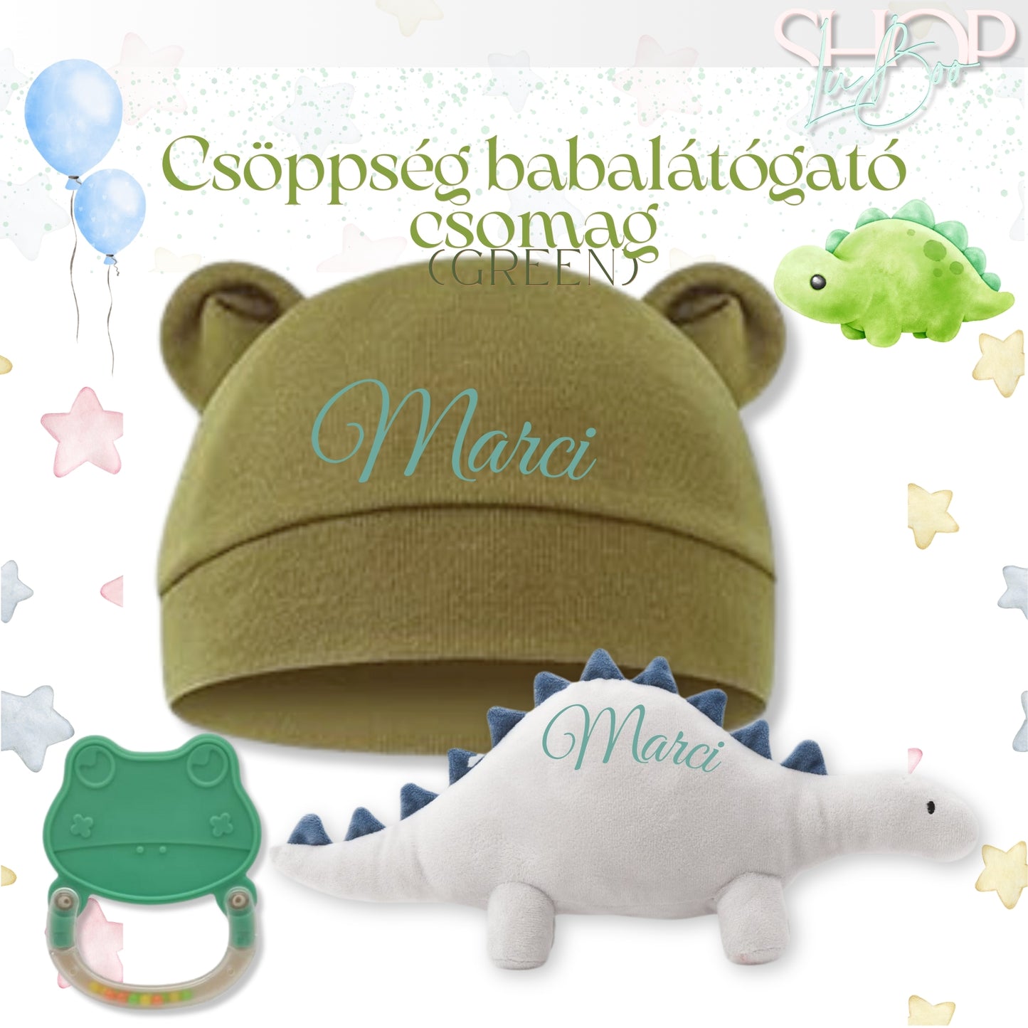 Csöppség babalátógató csomag (Green) - ShopLuBoo