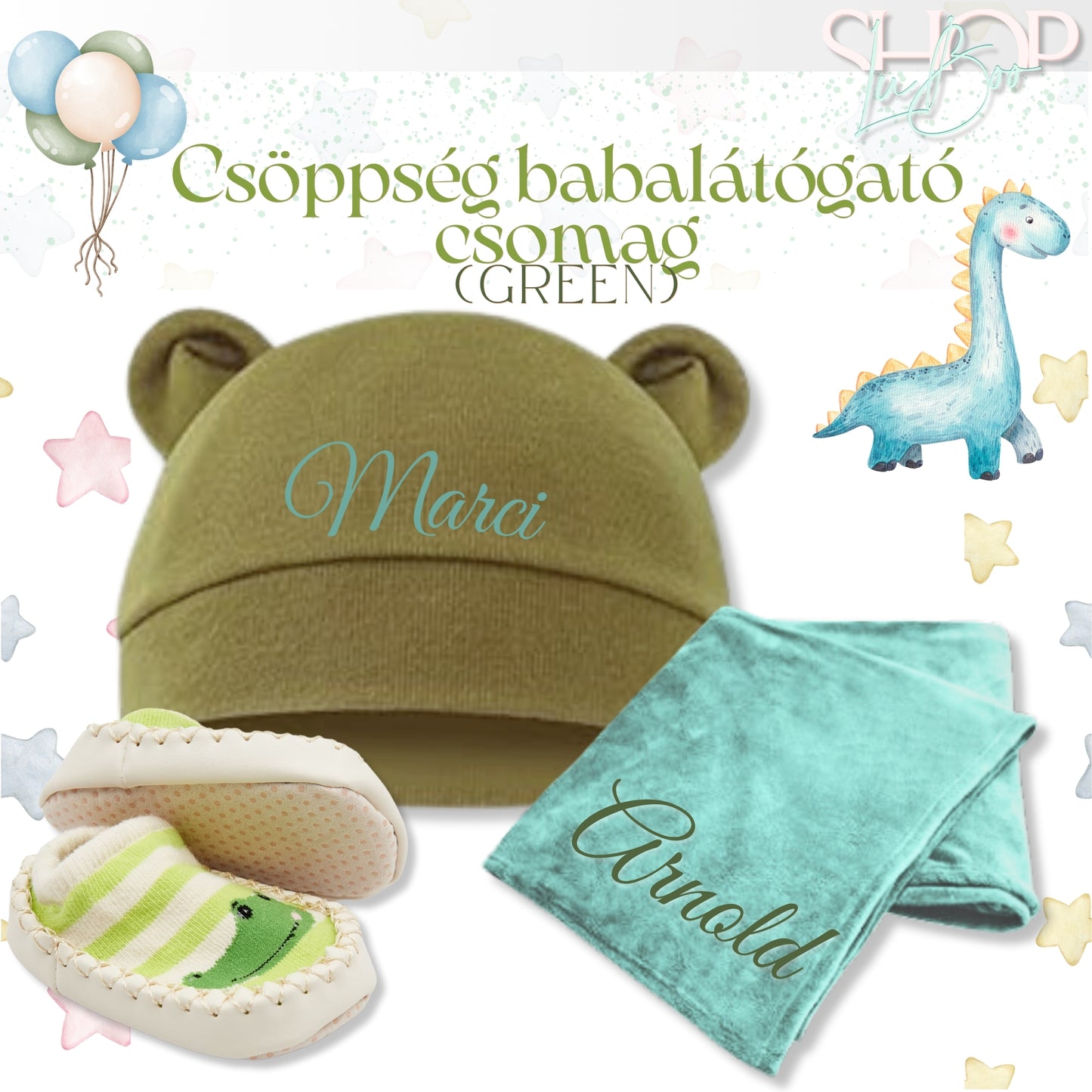 Csöppség babalátógató csomag (Green) - ShopLuBoo