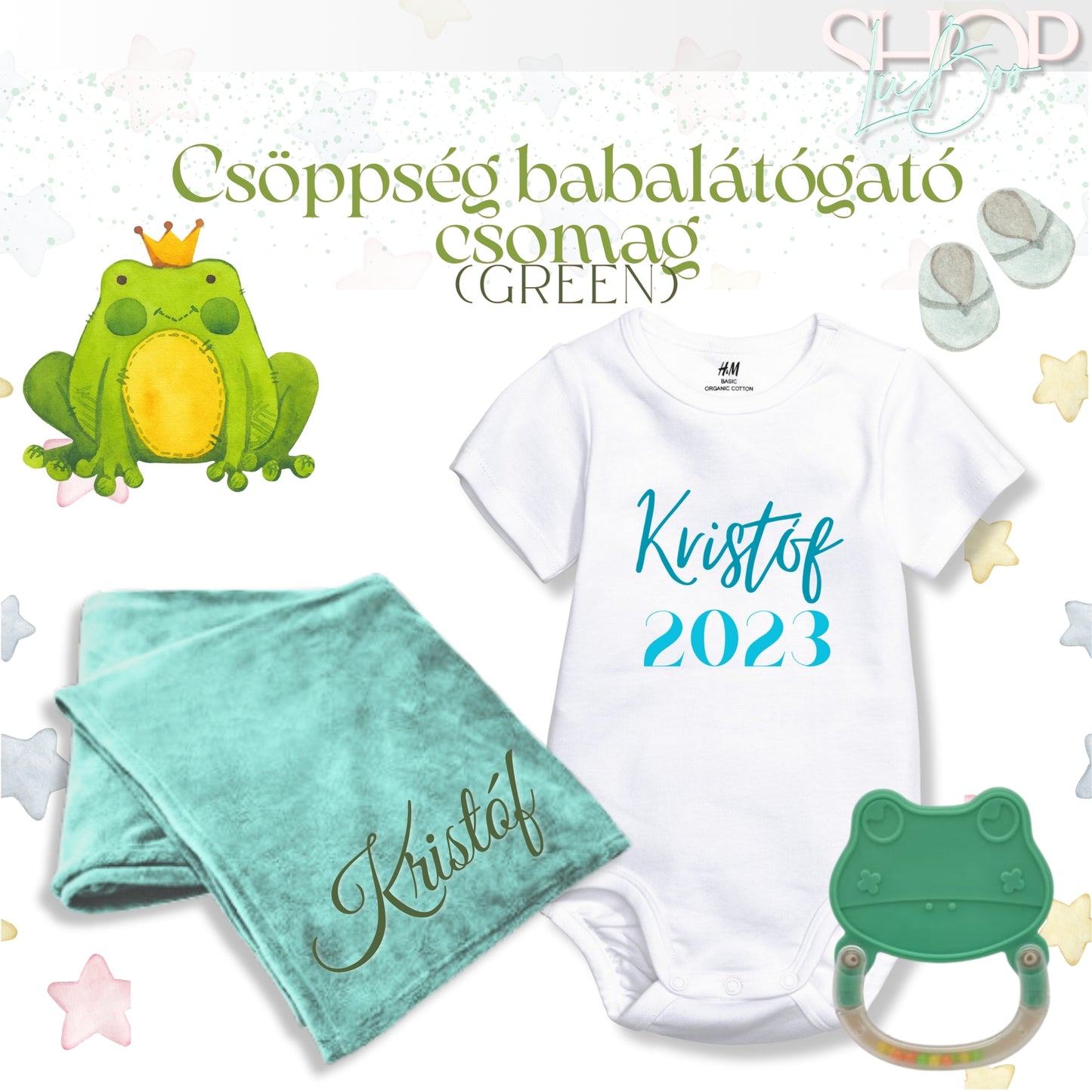 Csöppség babalátógató csomag (Green) - ShopLuBoo