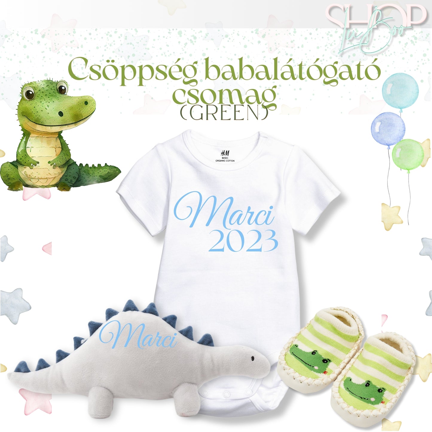 Csöppség babalátógató csomag (Green) - ShopLuBoo