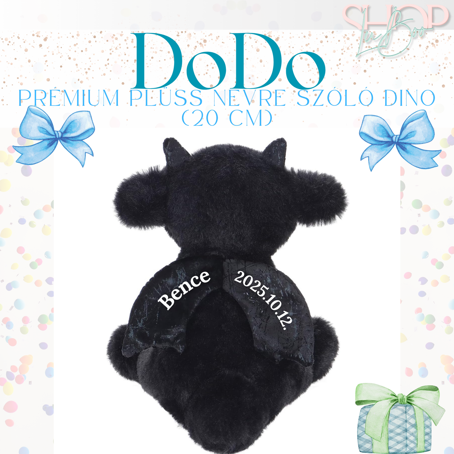 DoDo - Emlékőr plüss sárkány (20 cm)