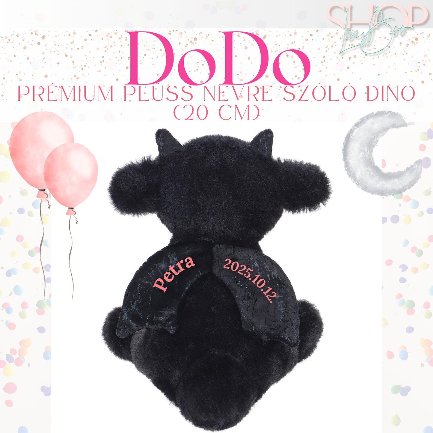 DoDo - Emlékőr plüss sárkány (20 cm)