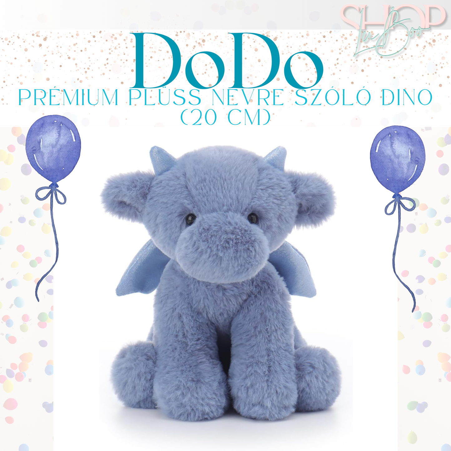 DoDo - Emlékőr plüss sárkány (20 cm)