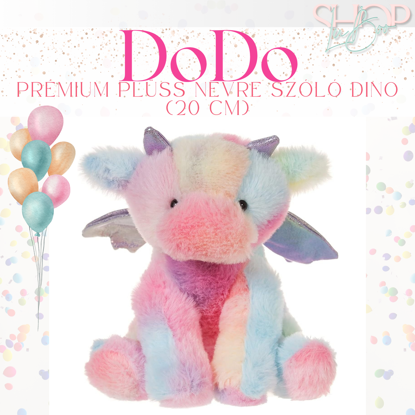 DoDo - Emlékőr plüss sárkány (20 cm)