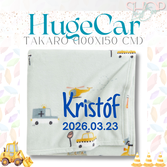 HugeCar - Névre szóló takaró (100x150 cm)