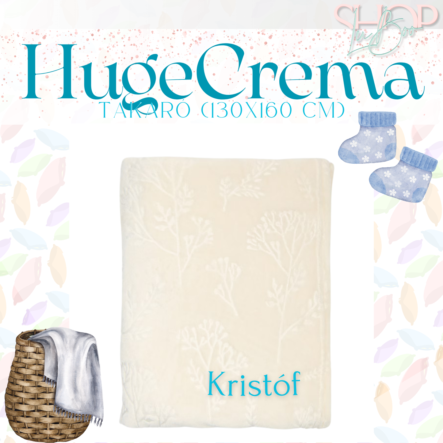 HugeCrema - Névre szóló takaró (130x160 cm)