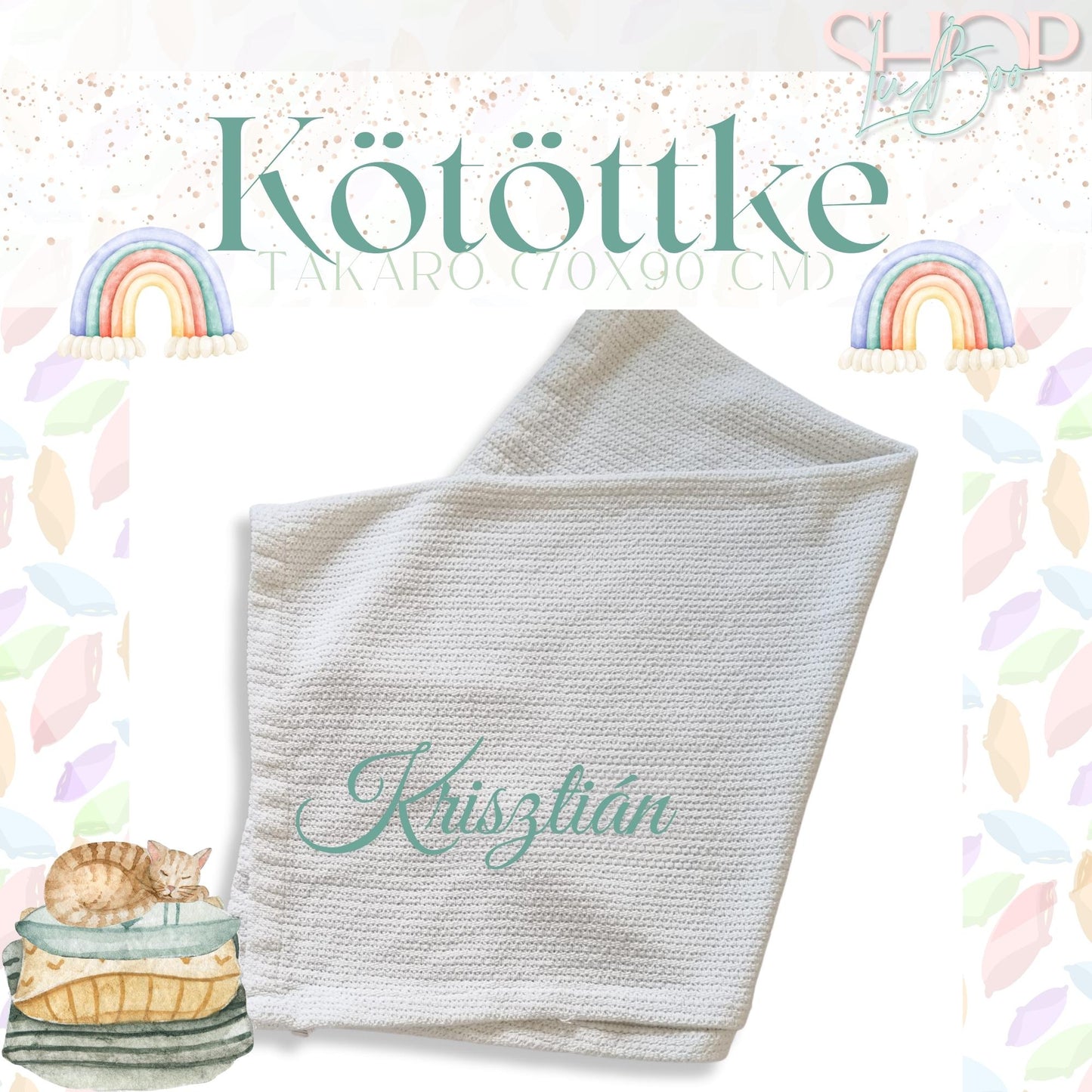 Kötöttke - takaró (70x90 cm) - ShopLuBoo