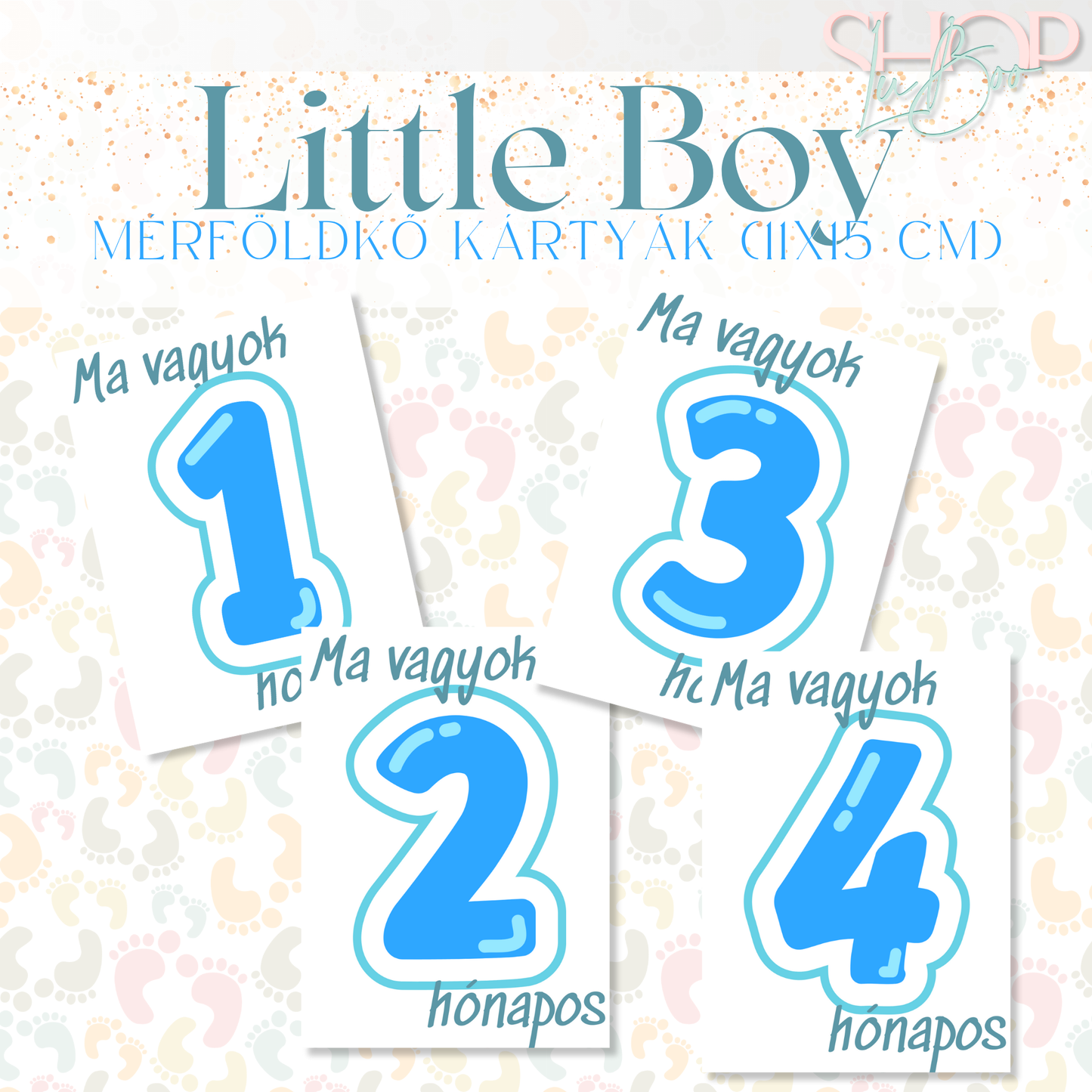 Mérföldkő kártyák- Little Boy (11x15cm)