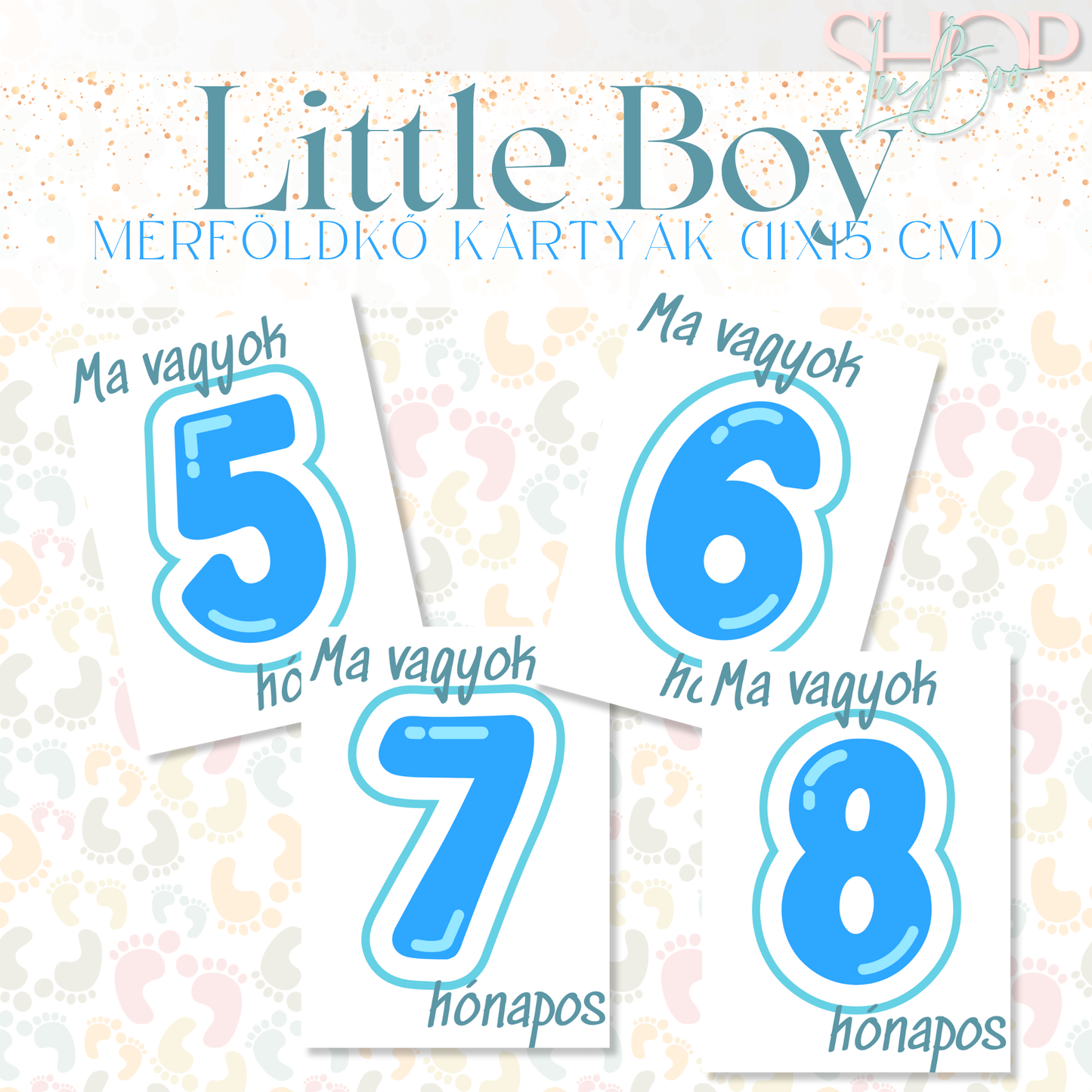 Mérföldkő kártyák- Little Boy (11x15cm)