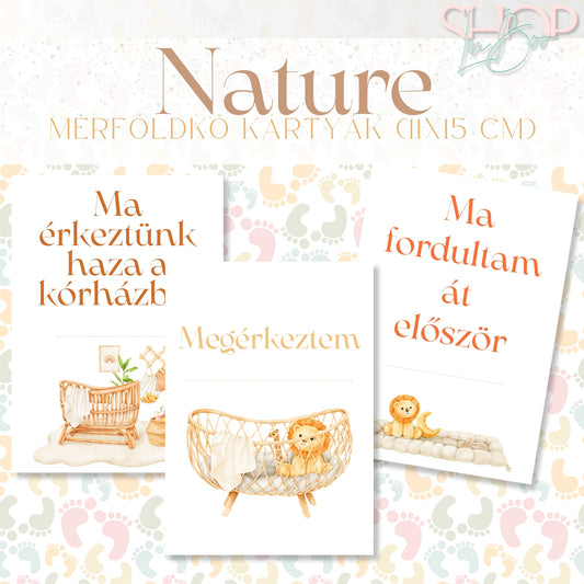 Mérföldkő kártyák - Nature (11x15 cm) - ShopLuBoo