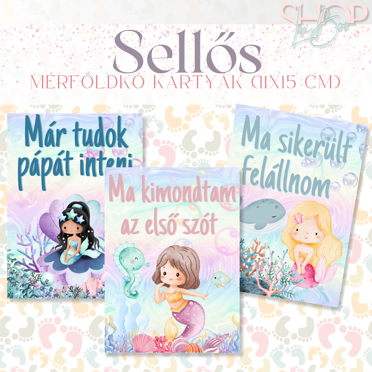 Mérföldkő kártyák - Sellős (11x15 cm)